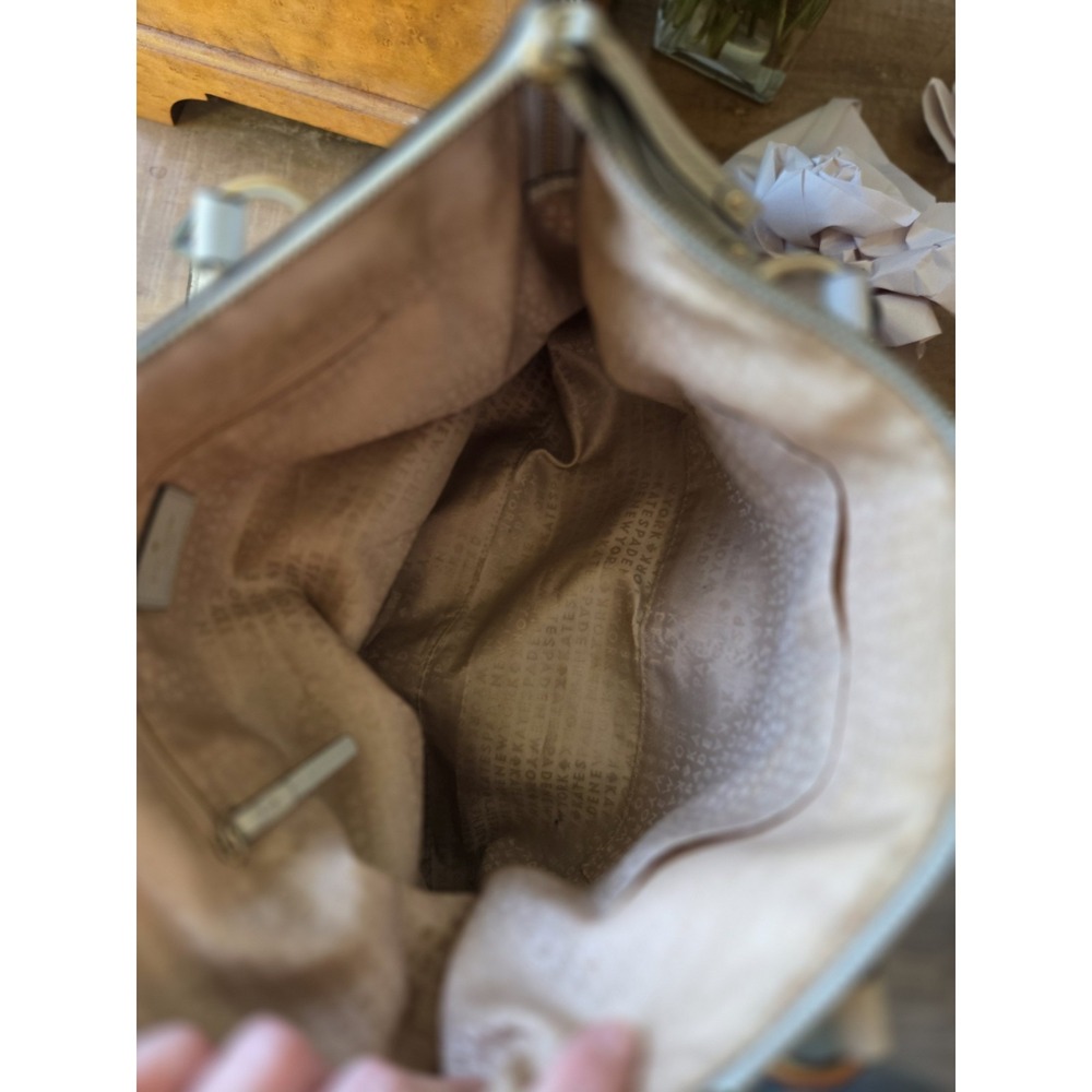 Kate Spade Berkshire Road Teegan Zip Tote‎ Bag Satchel Grey Shoulder Leather - Picture 7 of 10